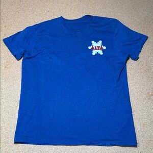 Alta Ski Area T Shirt Men’s Large Blue Utah